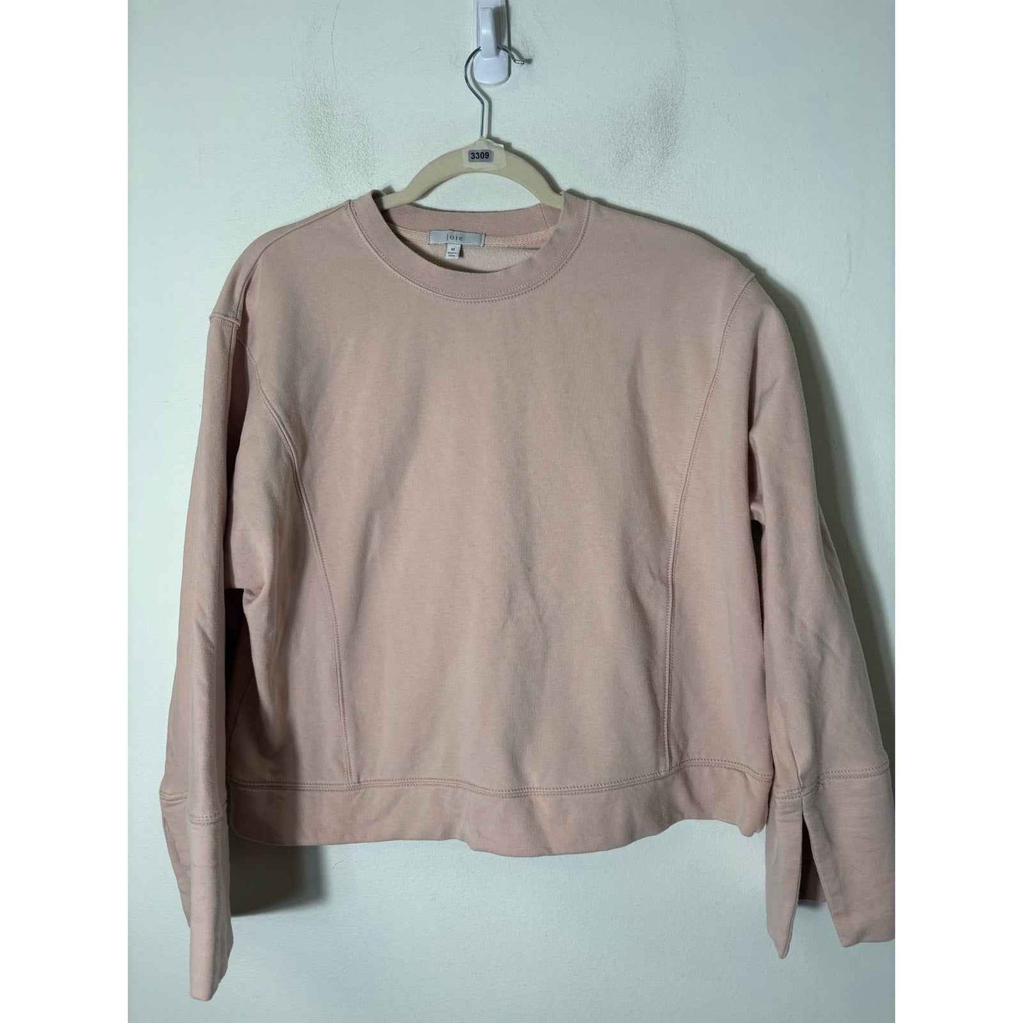 Joie Blush Pink Long Sleeve Sweatshirt Sz M