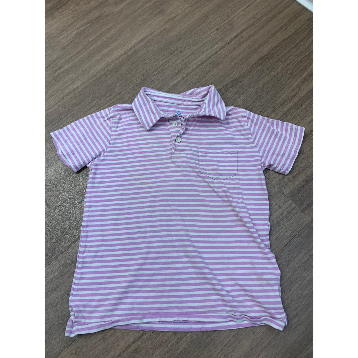 Boy's Bundle of 5 Vineyard Vines/Johnnie O Cotton Striped Golf Shirts Sz 5 and 6