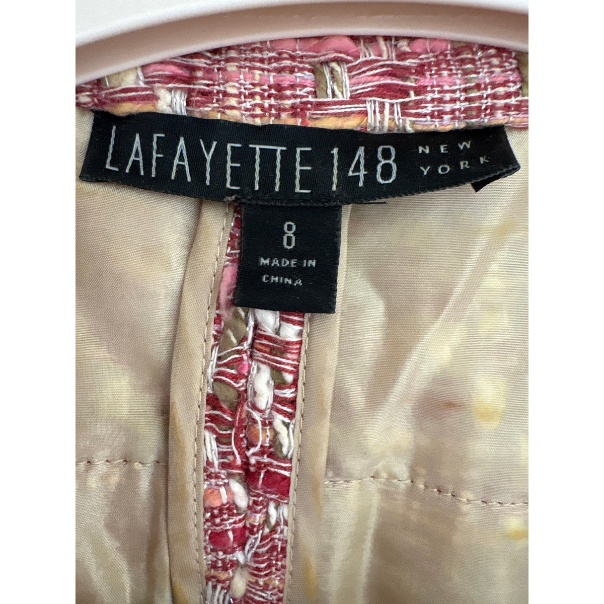 Lafayette 148 Pink Tween Skirt Suit Sz 8