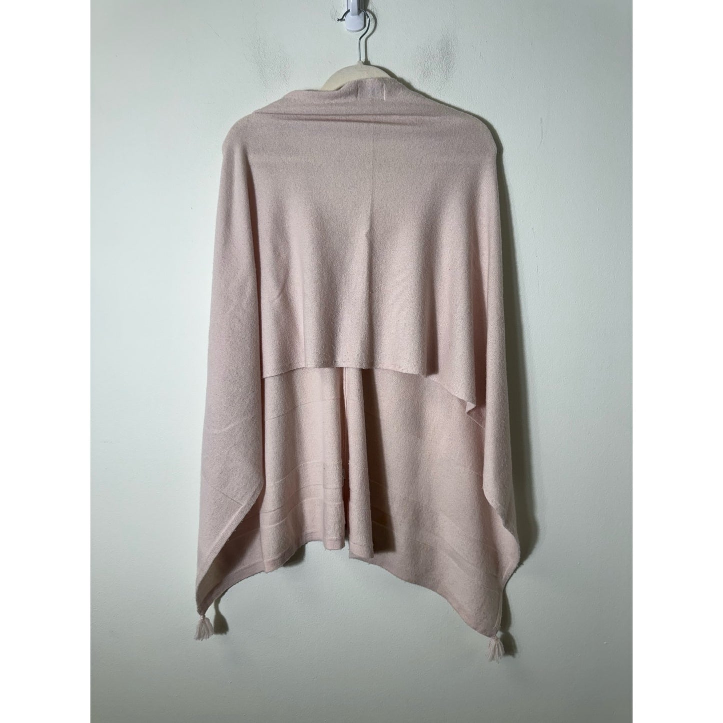House of Pom Beige Poncho Sweater OSFA