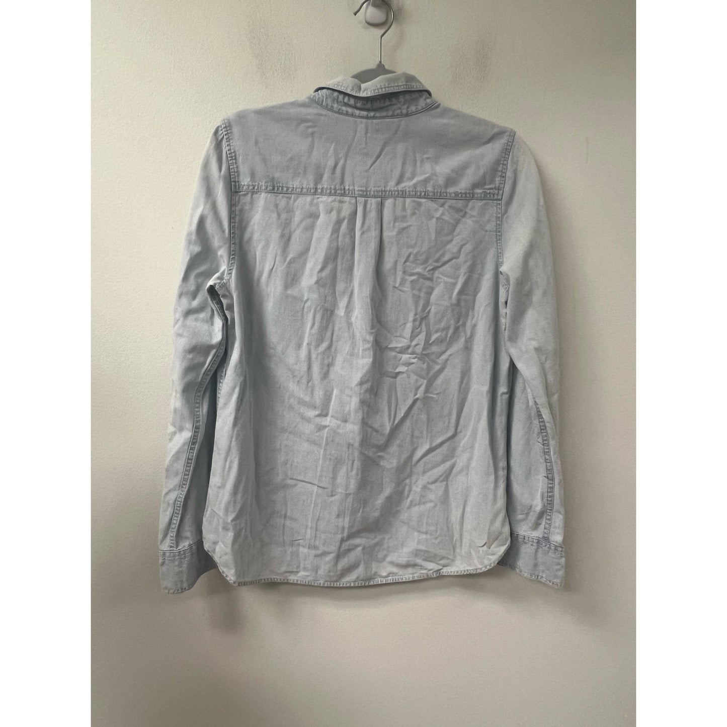J . Crew Blue Long Sleeve Button Down Shirt Sz S