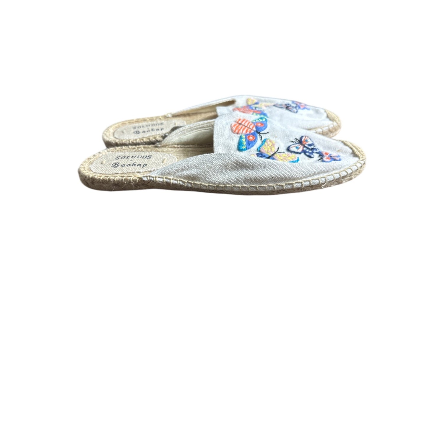 Soludos x Baobap Embroidered Slides Sz 8