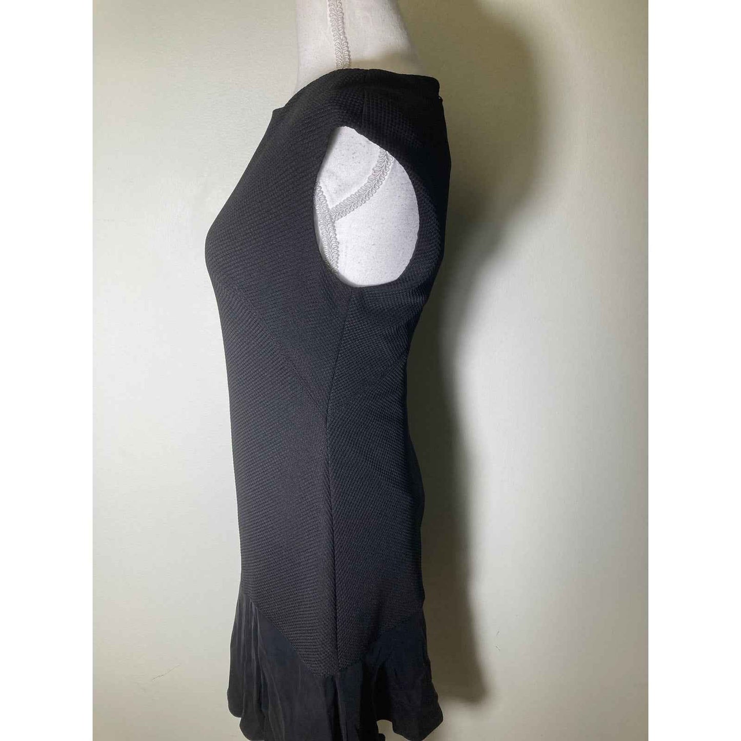 NWT Rebecca Taylor "Stacey Dress" Black Sleeveless Sheath Cocktail Dress Sz 2