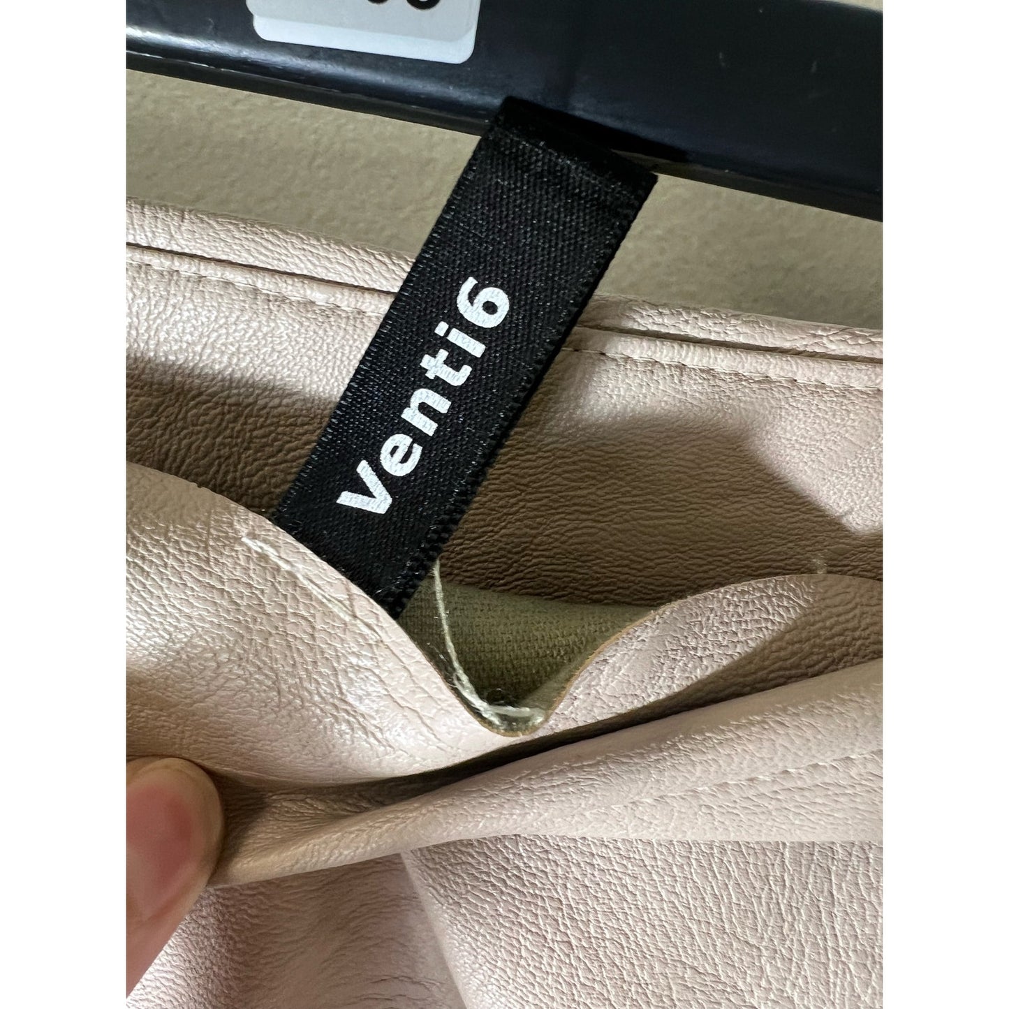 Venti6 Faux Tan Mini Skirt Sz M