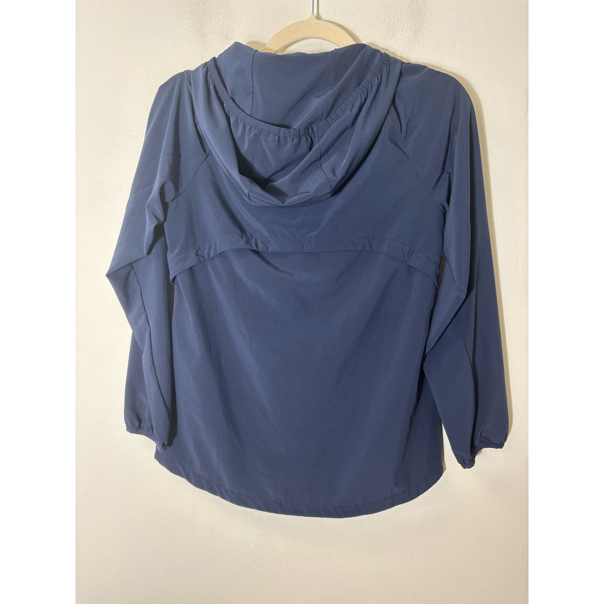 We Wander Navy Lightweight Hooded Zip Jacket Sz XS