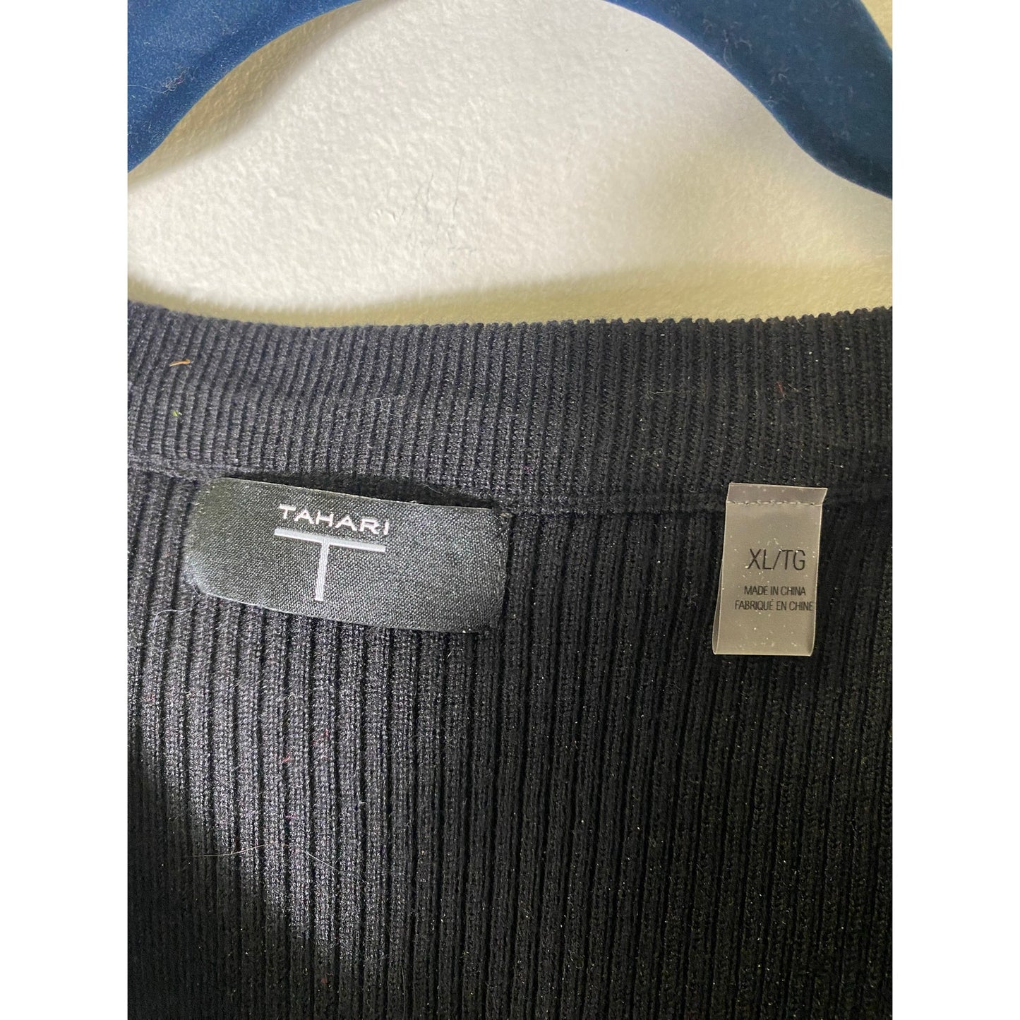 Tahari Black Sweater Sz XL