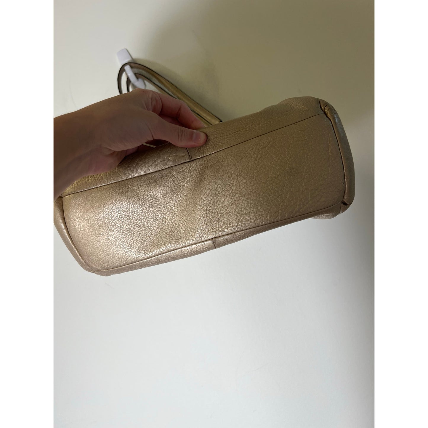 Coach Gold Leather Shoulder Bag