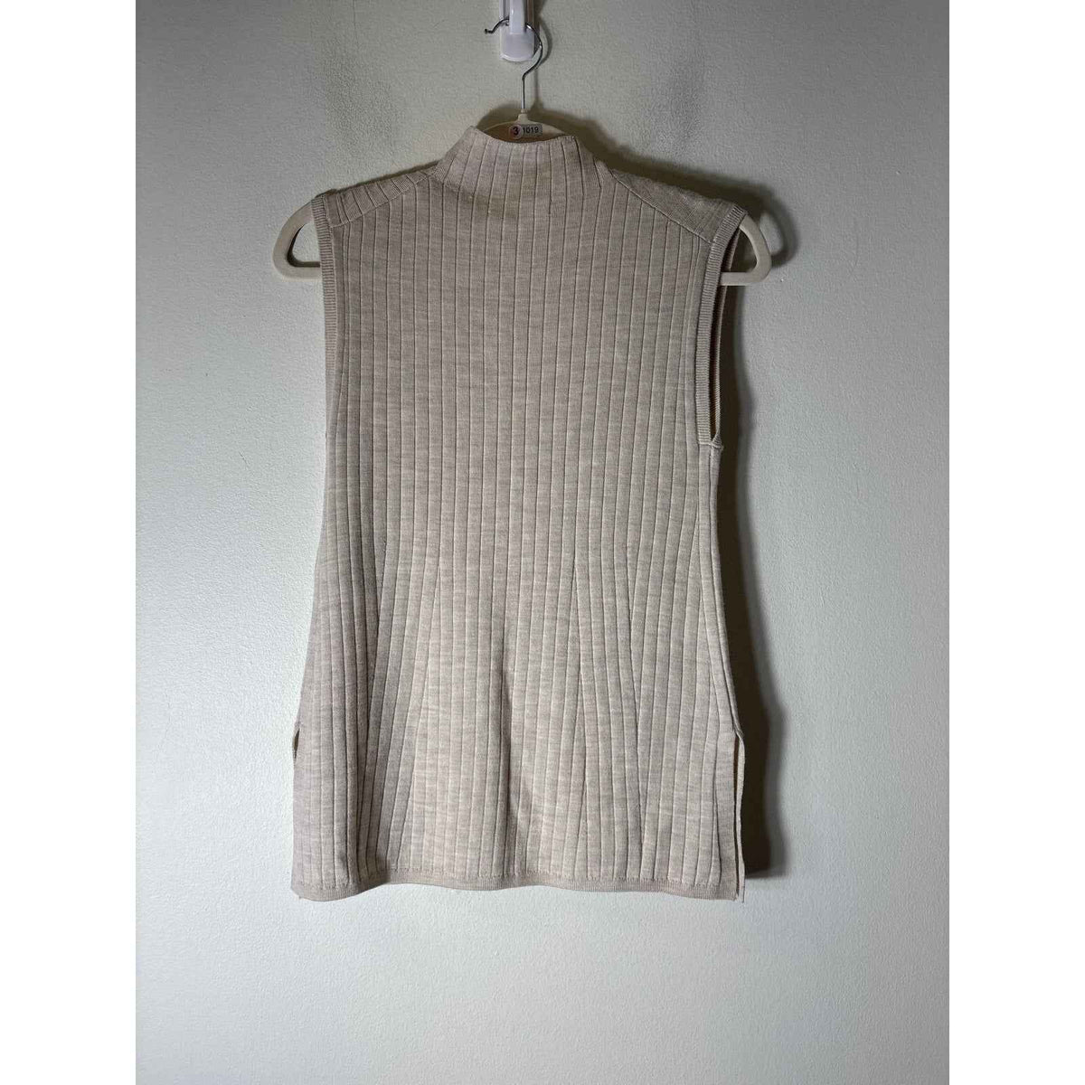 BR / Banana Republic Stone Ribbed Mock Neck Tank Sz XS