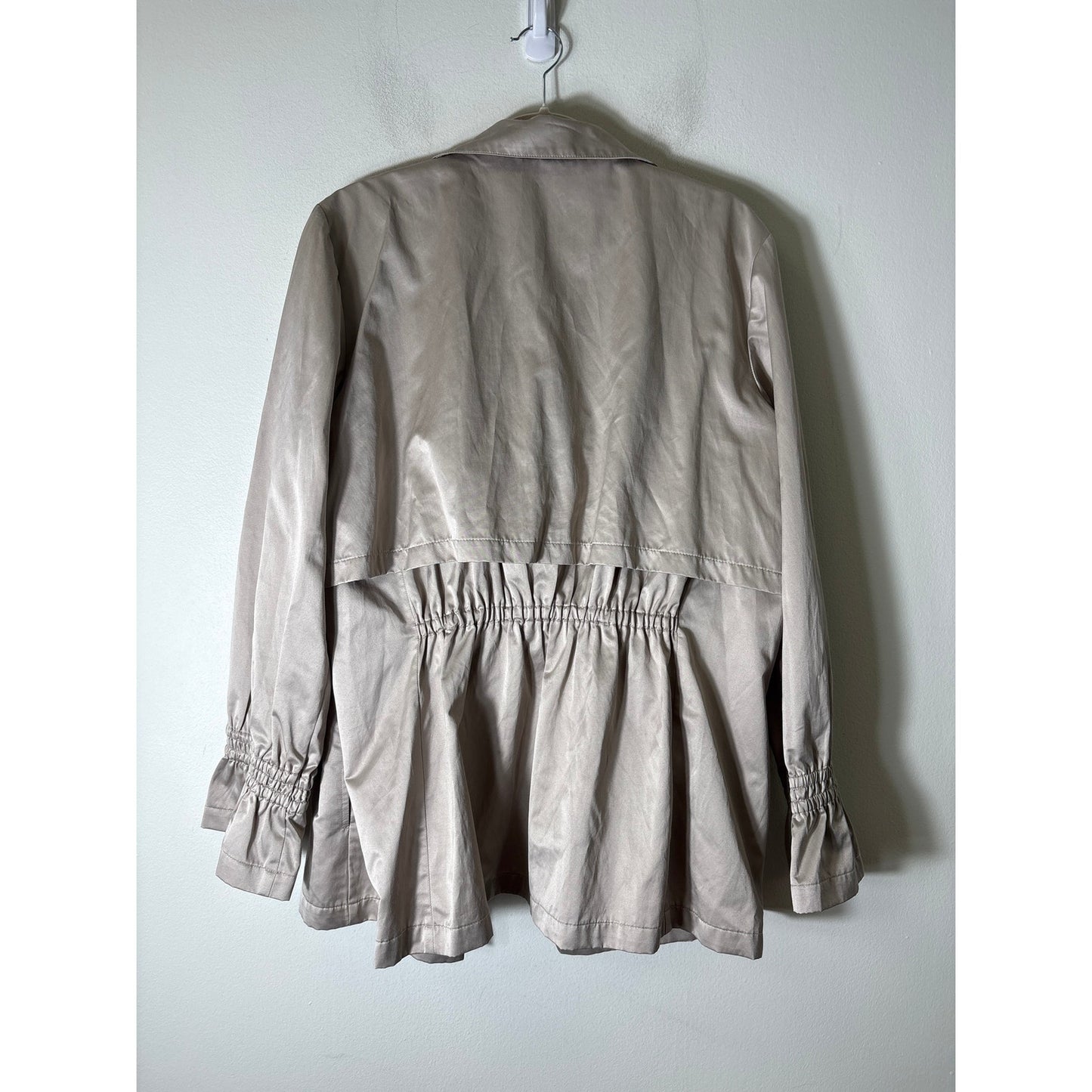 Finley Champagne Long Sleeve Mid Weight Open Front JAcket Sz XL
