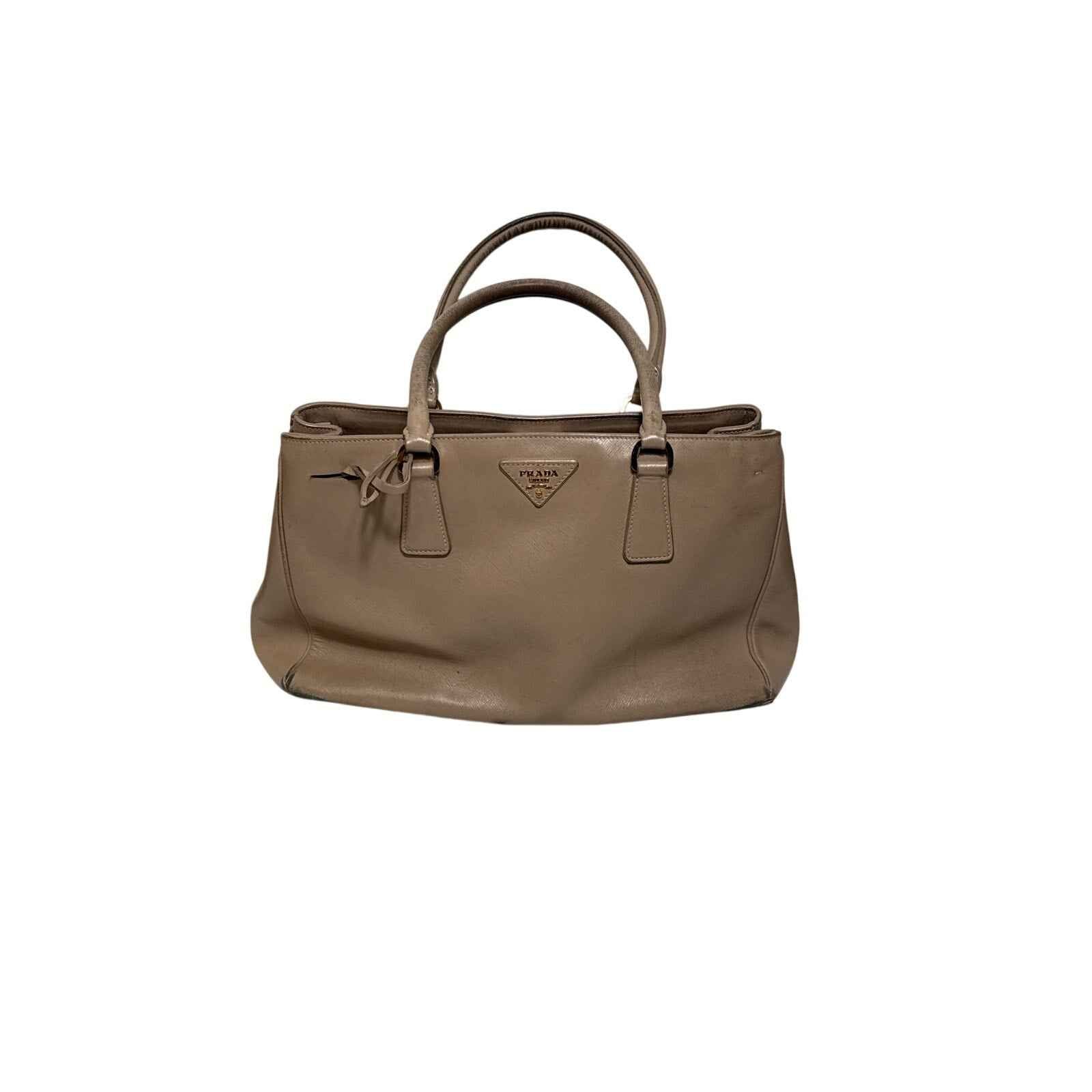 Prada Tan/Beige Saffiano Lux Tote
