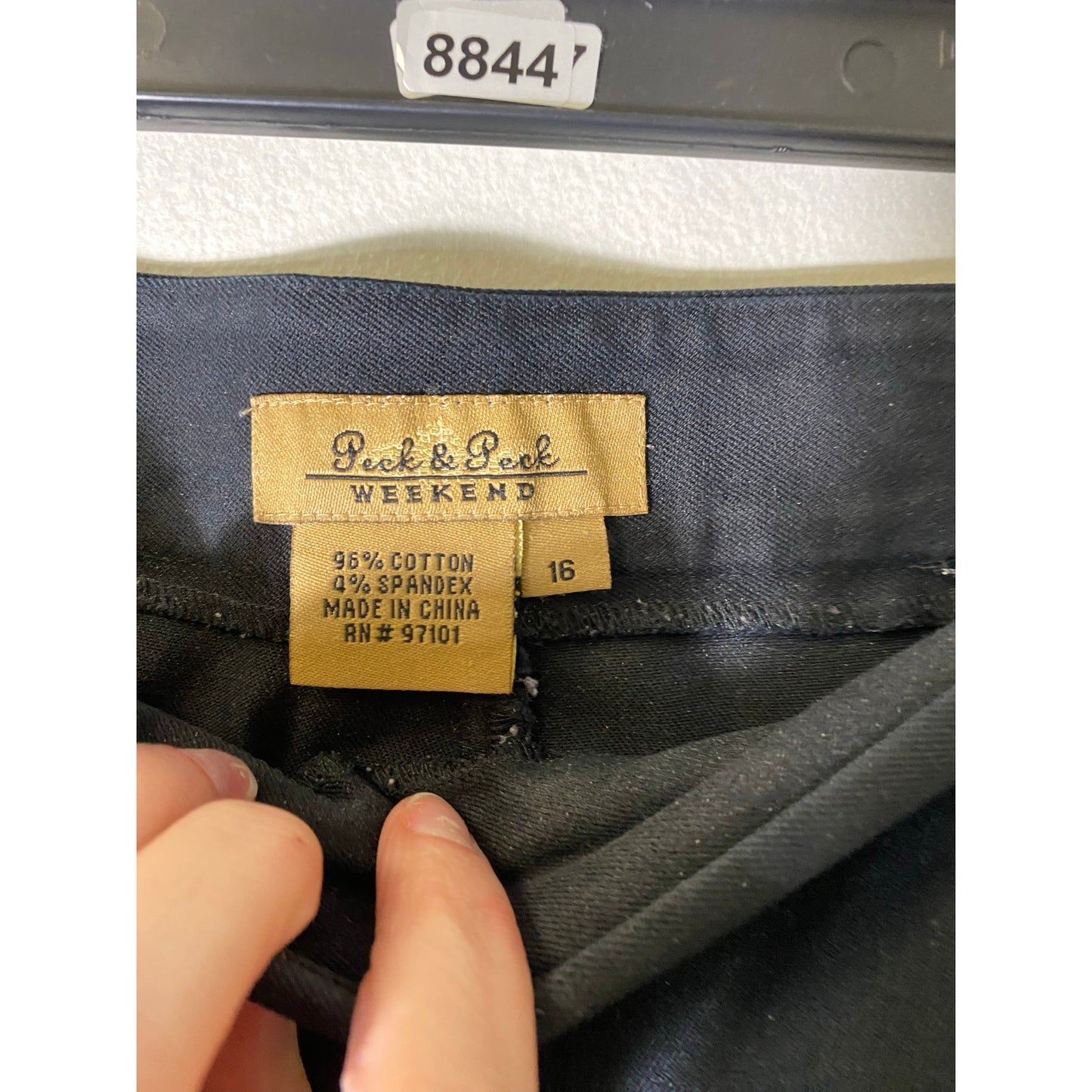Peck & Peck Black Slacks Sz 16