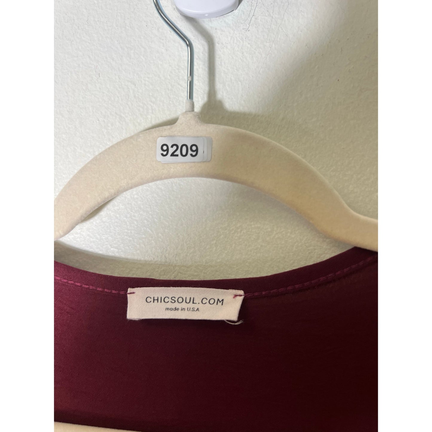 Chicsoul Burgandy Baby Doll Shirt Sz XL