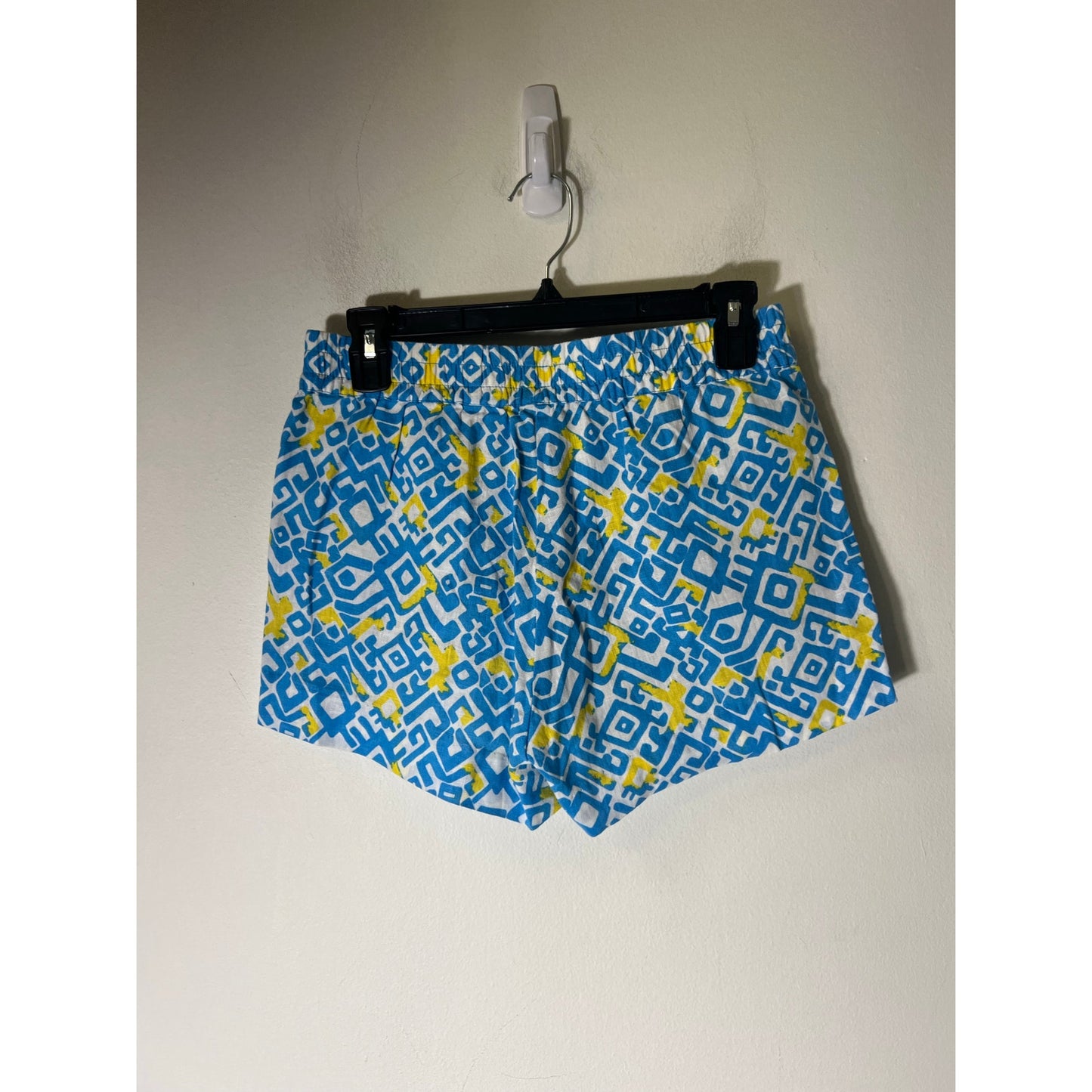 HiHo Blue White and Yellow Elastic Waist Pull On Shorts Sz S