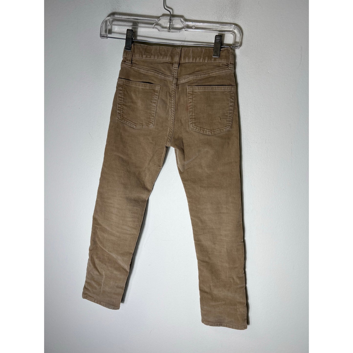 Boy's Bundle of 2 Crewcuts Tan Corduroy Pants and Short Sleeve Polo Sz 7