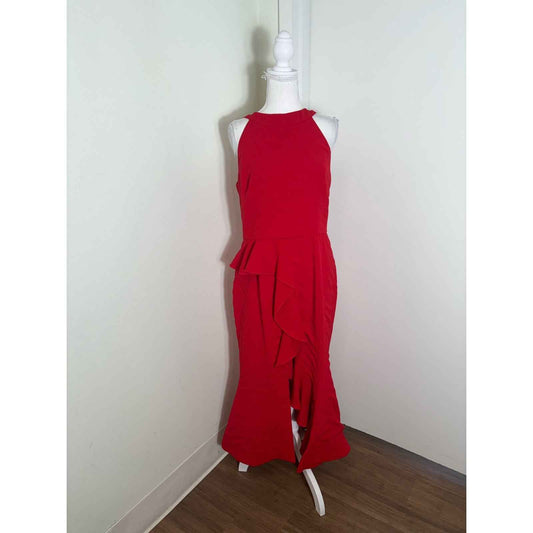 Nicholas Red Piper Evening Gown Sz 10