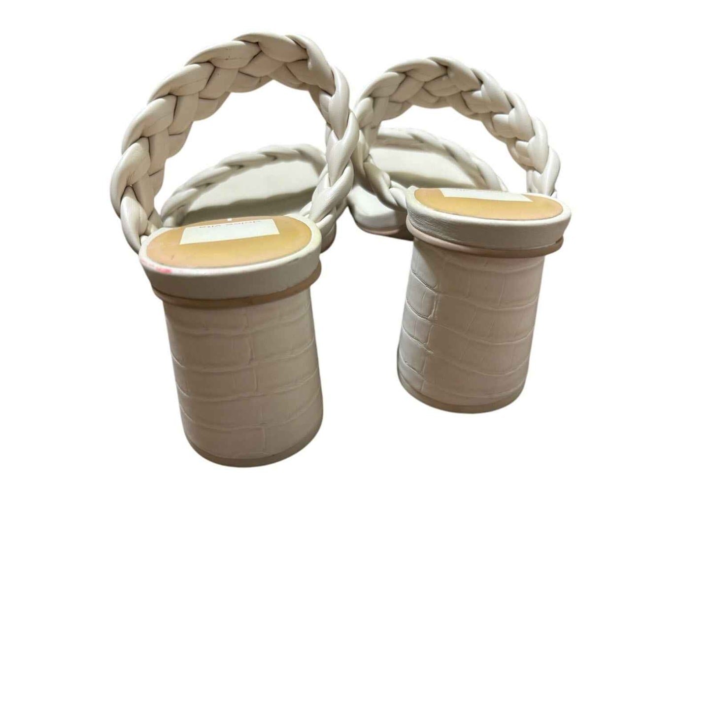 Dolce Vita Cream Braided Strap Sandals Sz 8