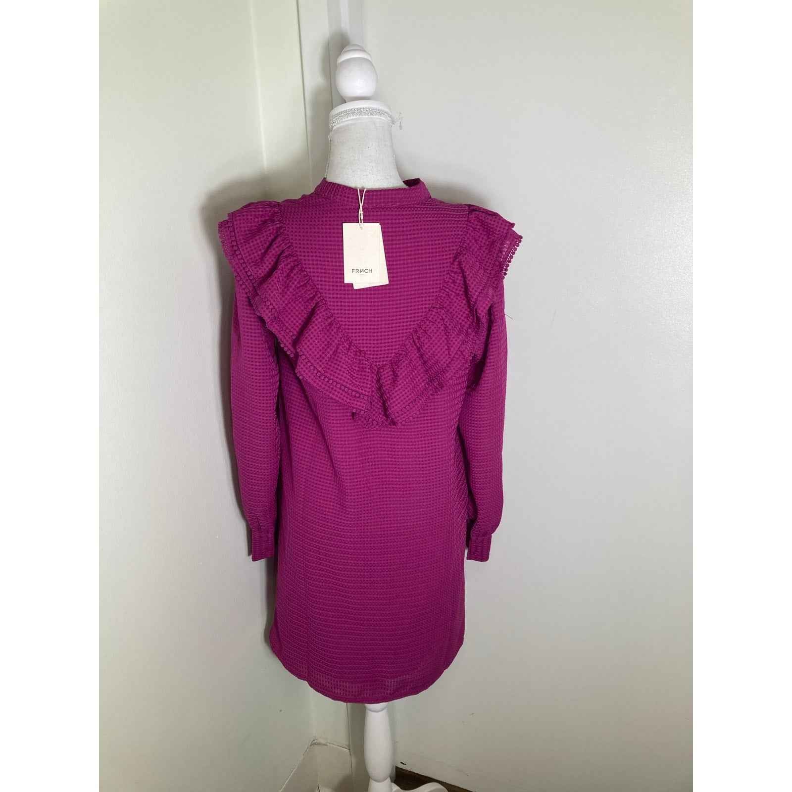 NWT Frnch Purple Fleur Dress Sz XS