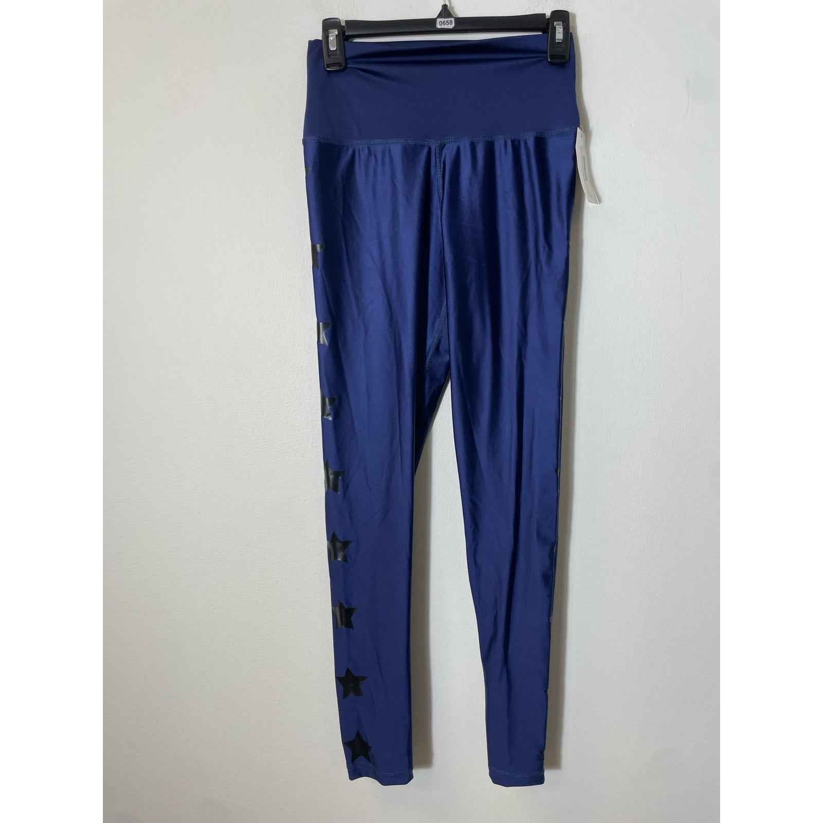 NWT Women's Eleven Eleven Navy Blue Leggings Sz L