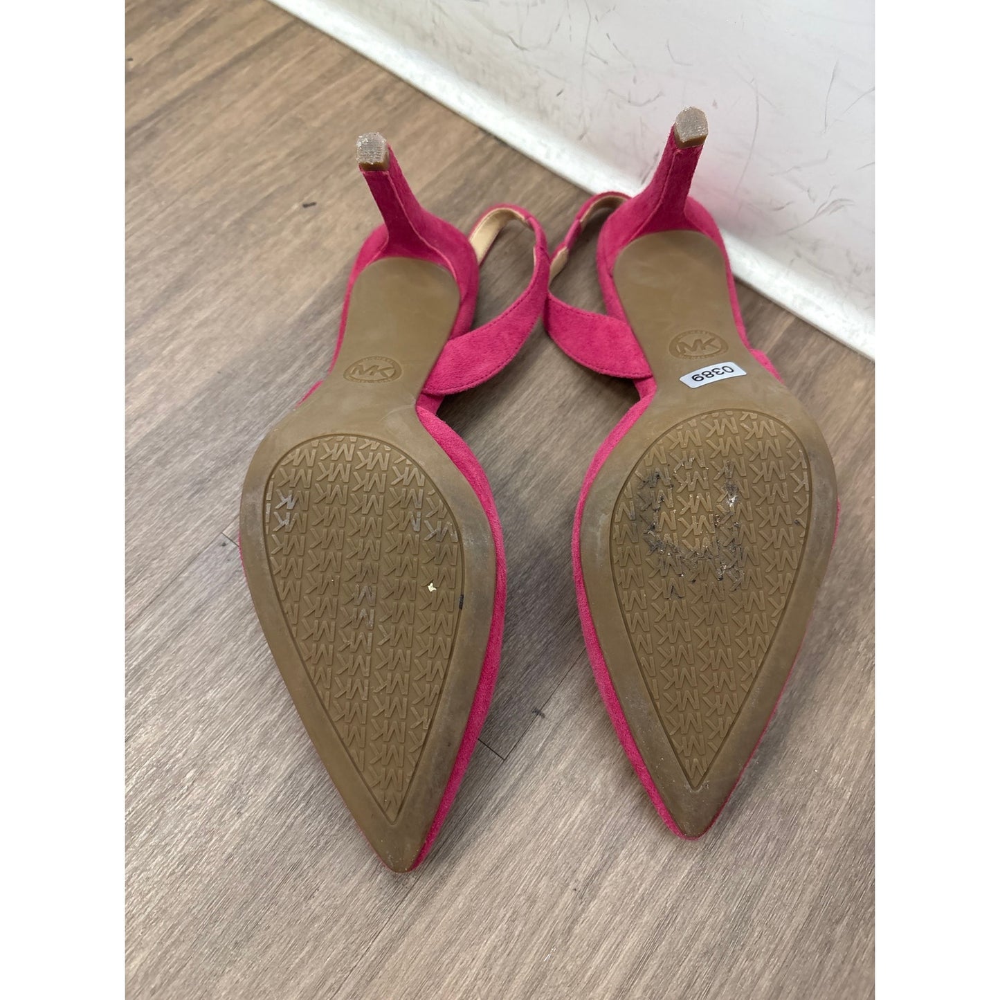 Michael Kors Hot Pink Suede Sling Back Heel Sz 6