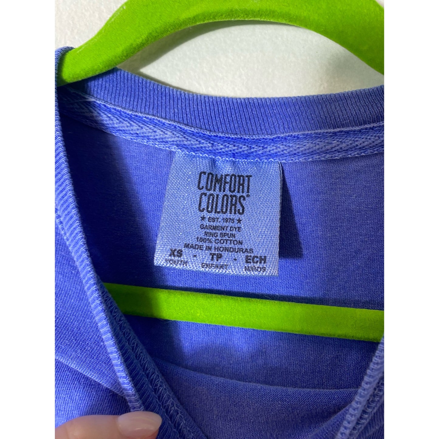 Boys comfort colors blue shirt sz XS