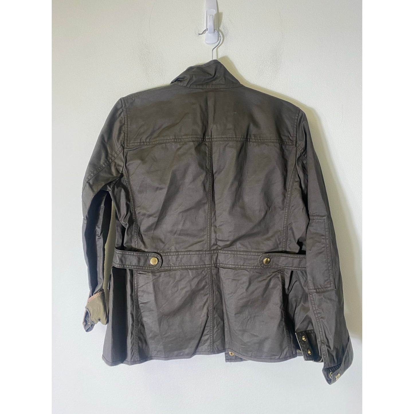 J. Crew Dark Gray Long Sleeve Medium Weight Cotton Jacket Sz M