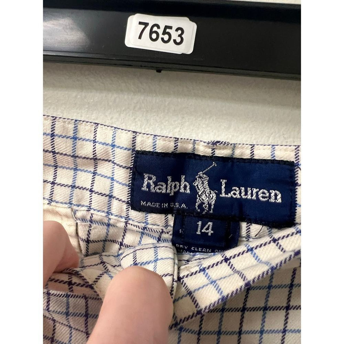 Ralph Lauren Mens Plaid Shorts Size 14