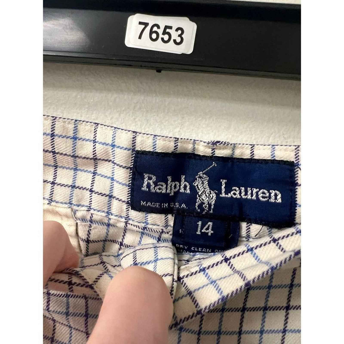 Ralph Lauren Mens Plaid Shorts Size 14
