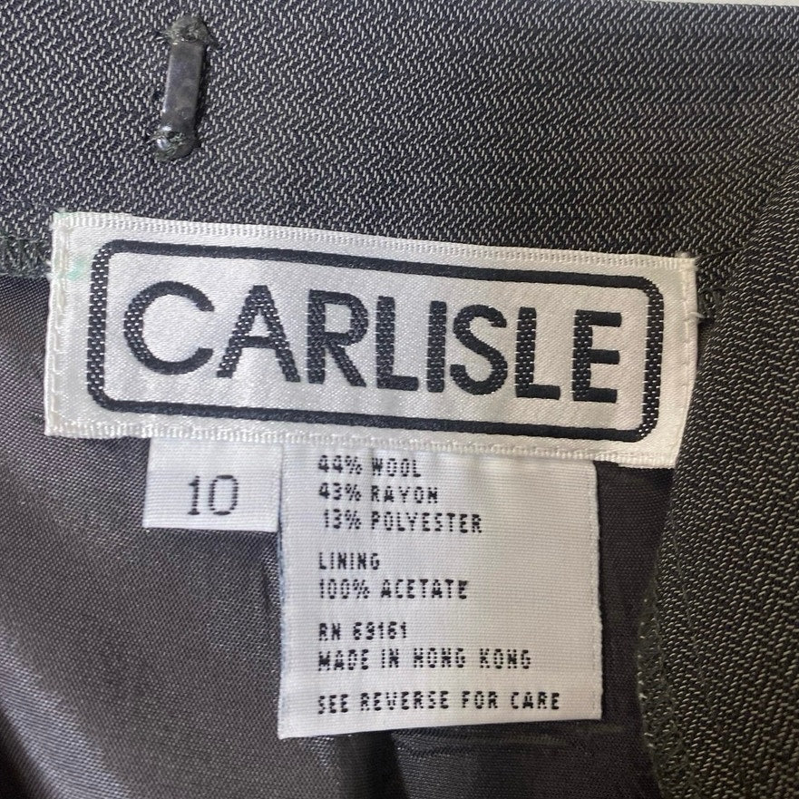 Carlisle Gray Midi Pencil Skirt Sz 10