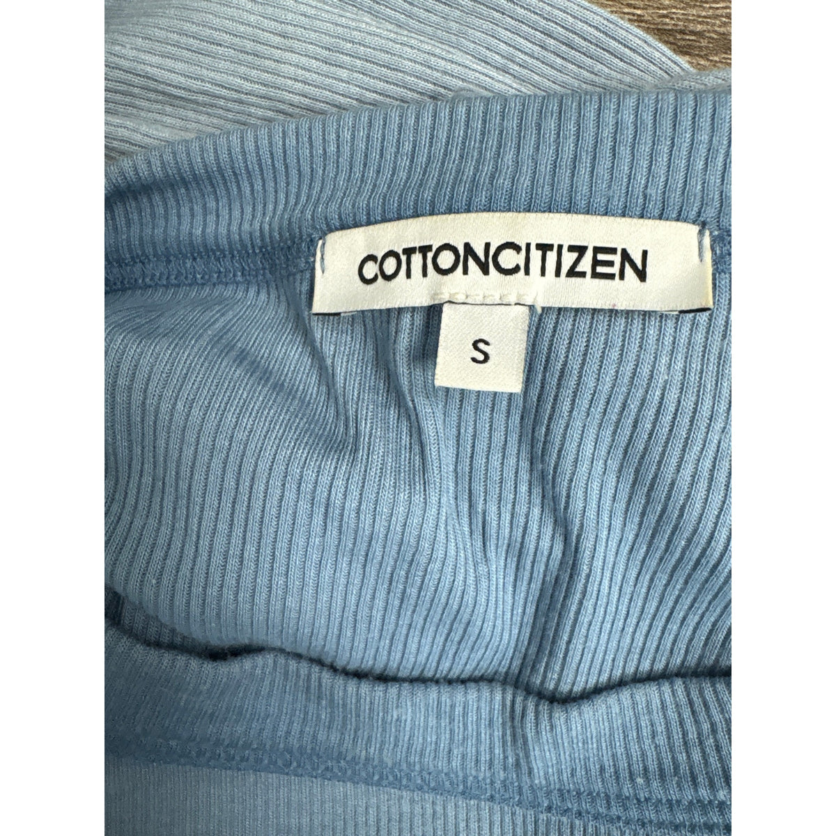 Cotton Citizen Blue Ombre Ribbed Bodycon Skirt Set Sz S