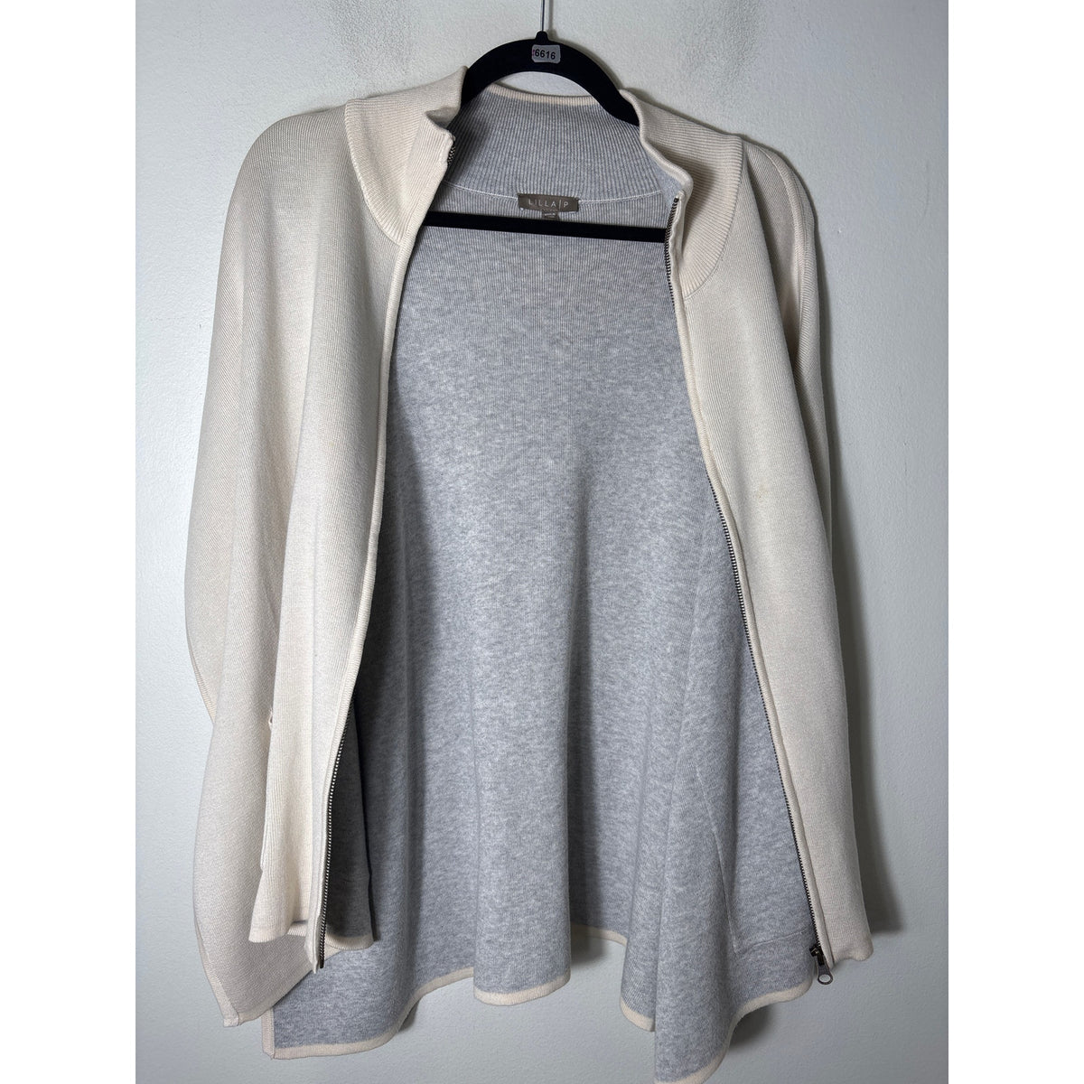 Lilla P Beige Sweater Poncho Sz OS