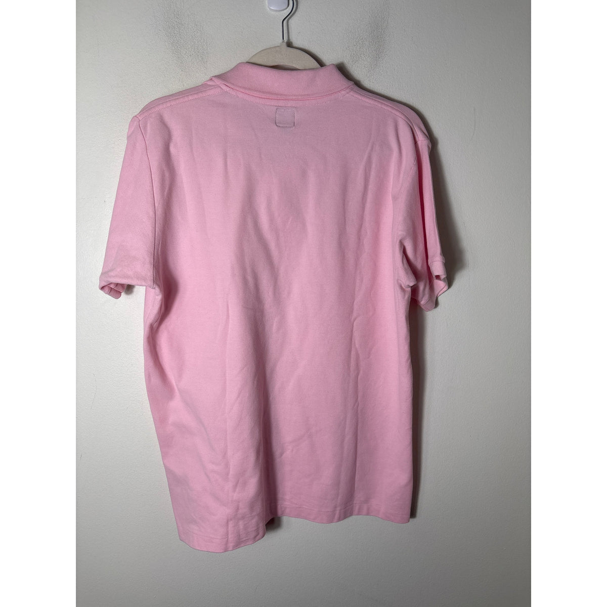 Mens Ike Behar NY Pink Polo Sz L