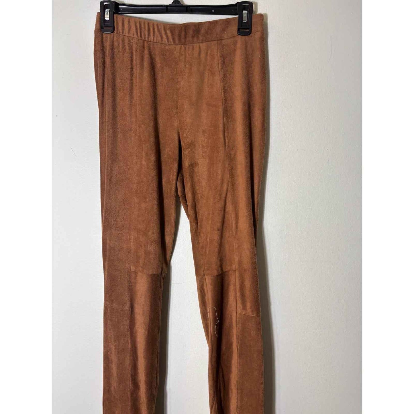 Cupcakes and Cashmere Brown Faux Suede Pull On Leggings Sz S