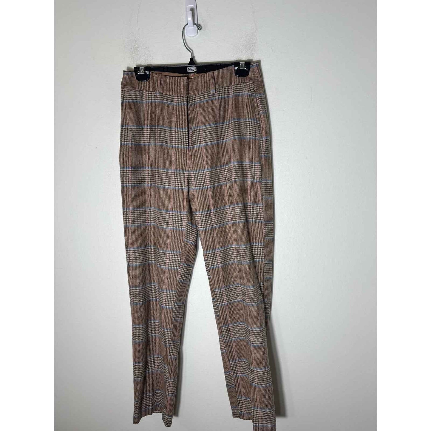 NWT Boden Wool Brown Plaid Pants Sz 4R