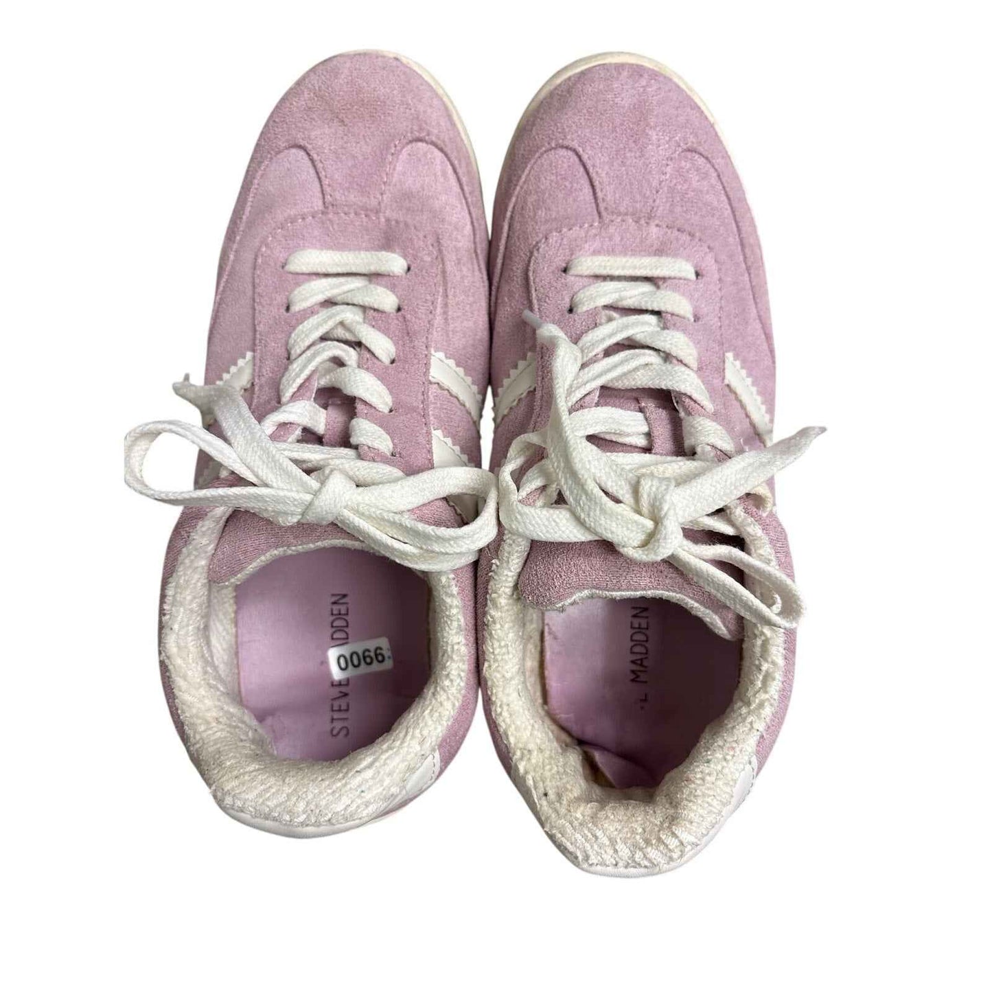 Steve Madden Pink With White Accent Tennis Shoes Sz 4