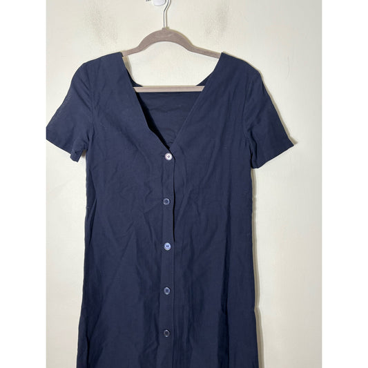 Theory Navy Crew Neck Mini Dress Sz 0