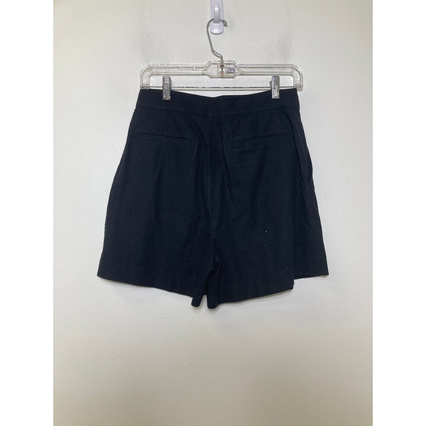 Jenni Kayne Black Silk High Rise Shorts sz 4