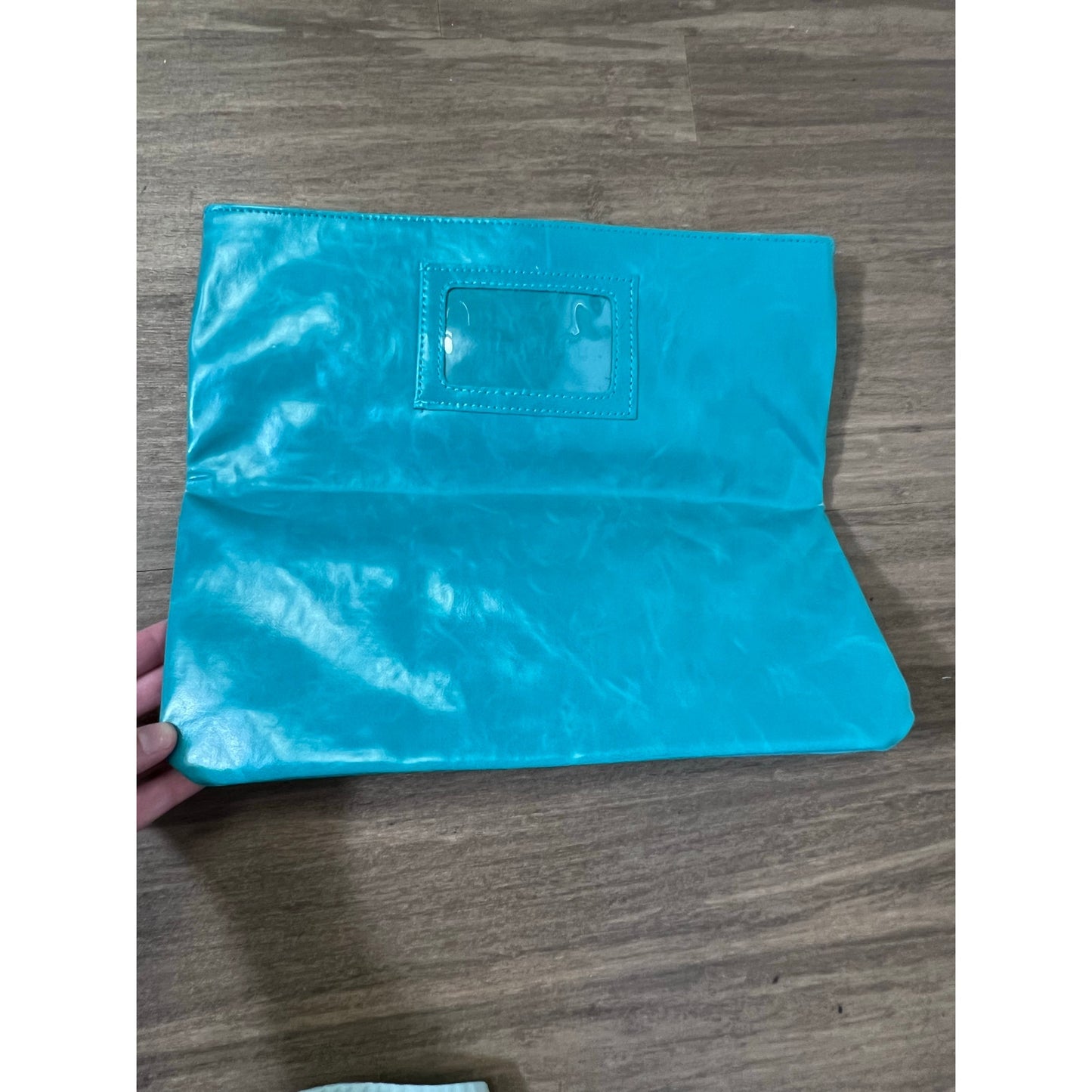 Shiraleah Teal Blue Foldable Clutch