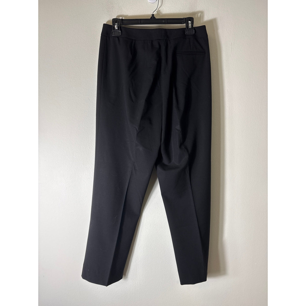 Lafayette 148 Black Flat Front Slacks Sz 10