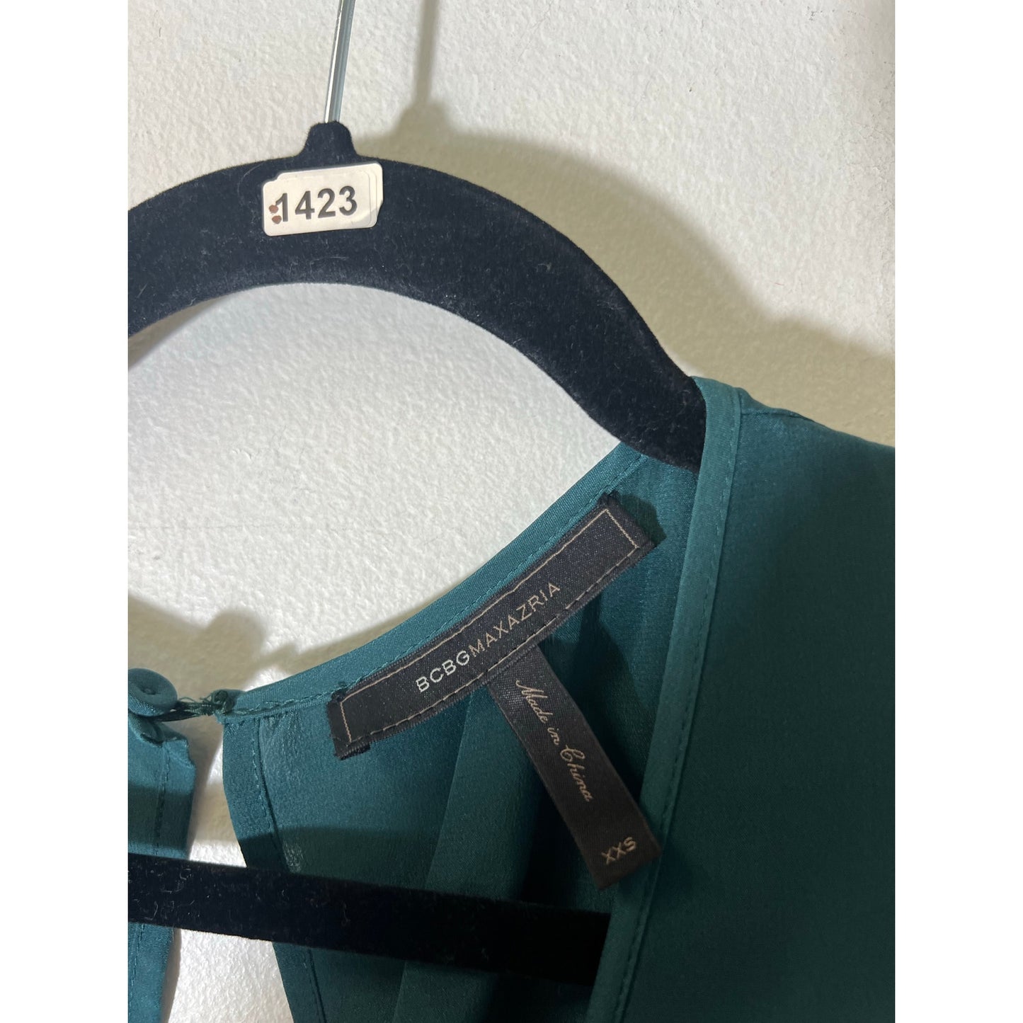 BCBG Maxazria Green Sleeveless Shorts Romper Sz XXS