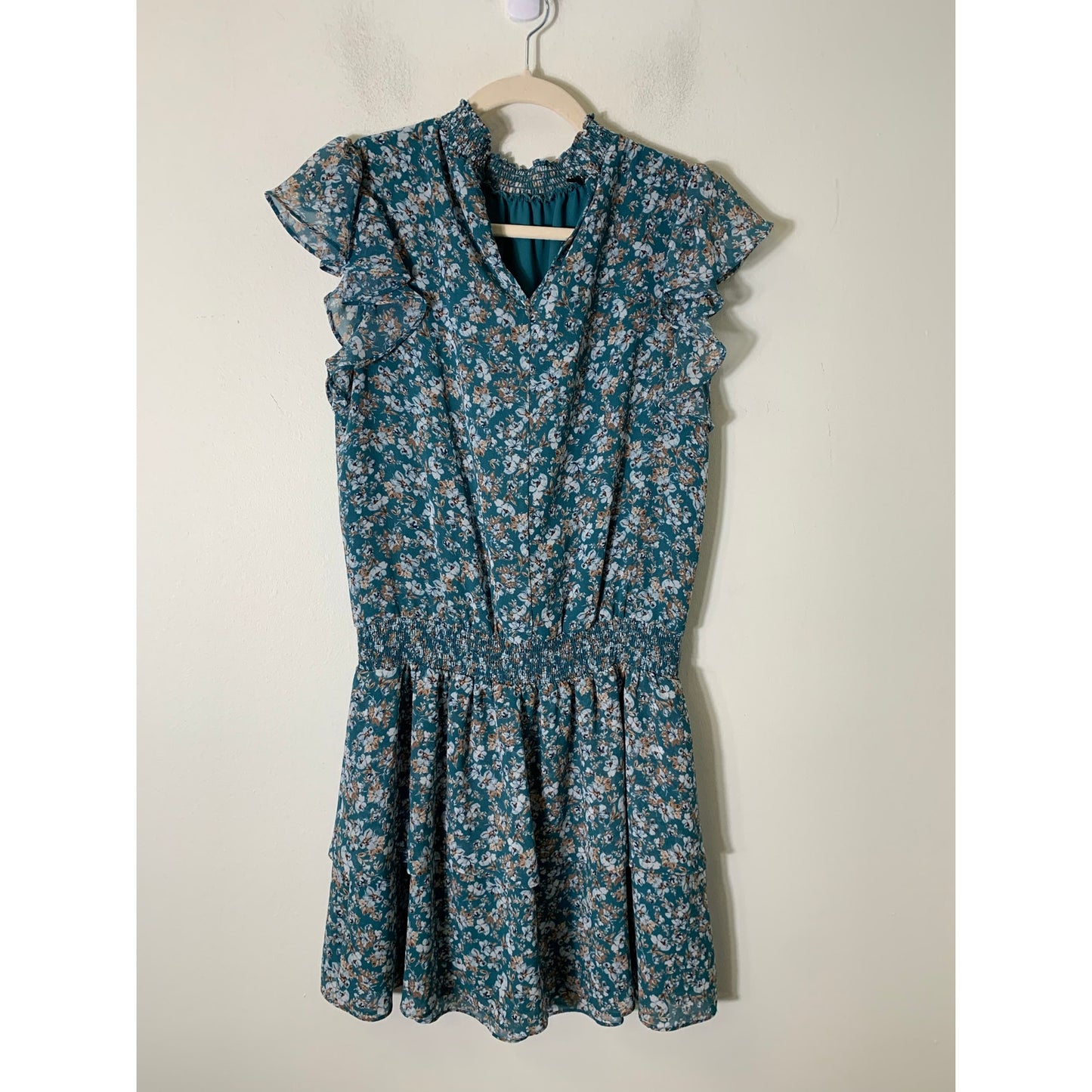 1. State Floral Print Sleeveless Dress Sz S