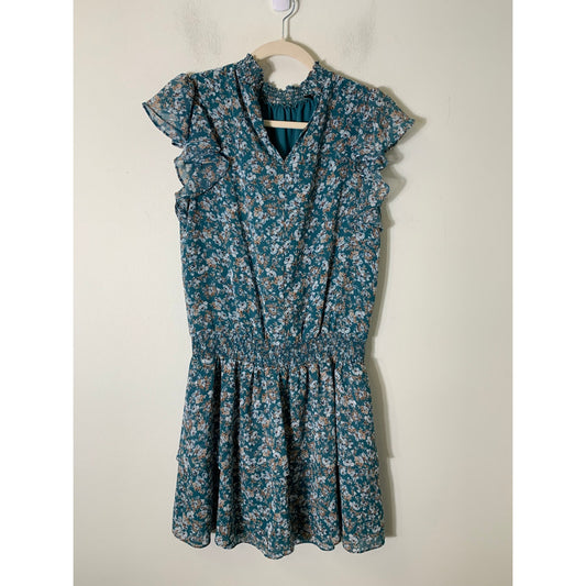1. State Floral Print Sleeveless Dress Sz S