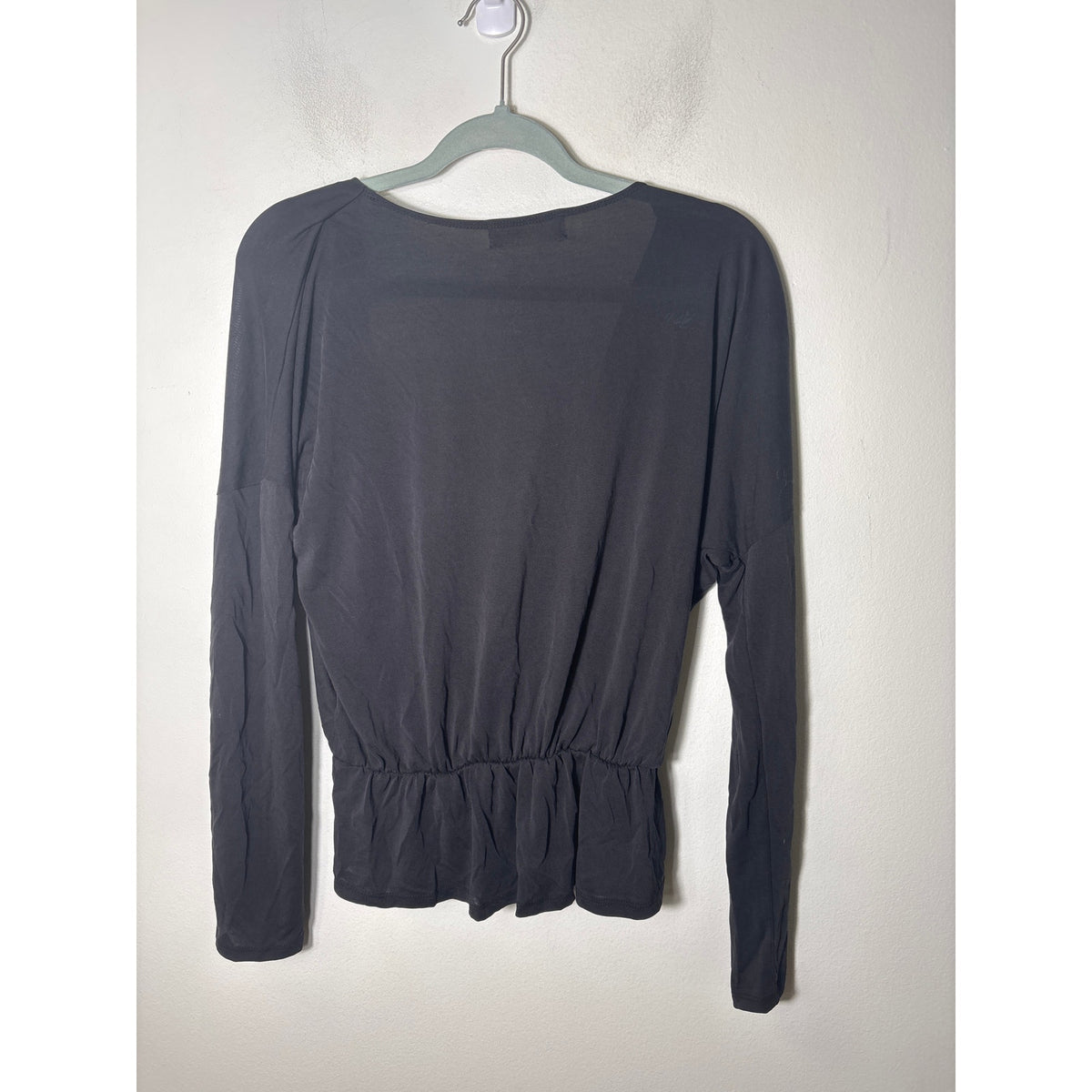 Pants Store Black Criss Cross Front Shirt Sz M