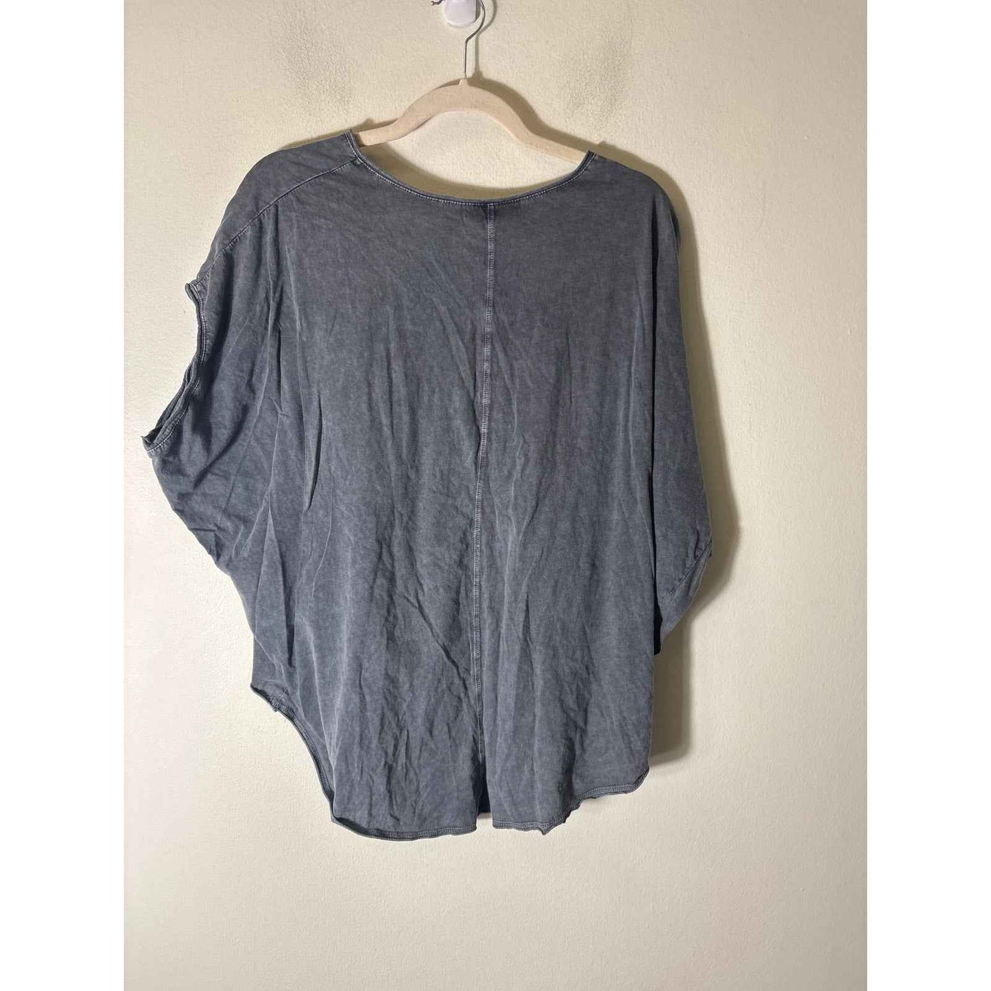 Mustard Seed Vintage Gray Crop Top Sz S