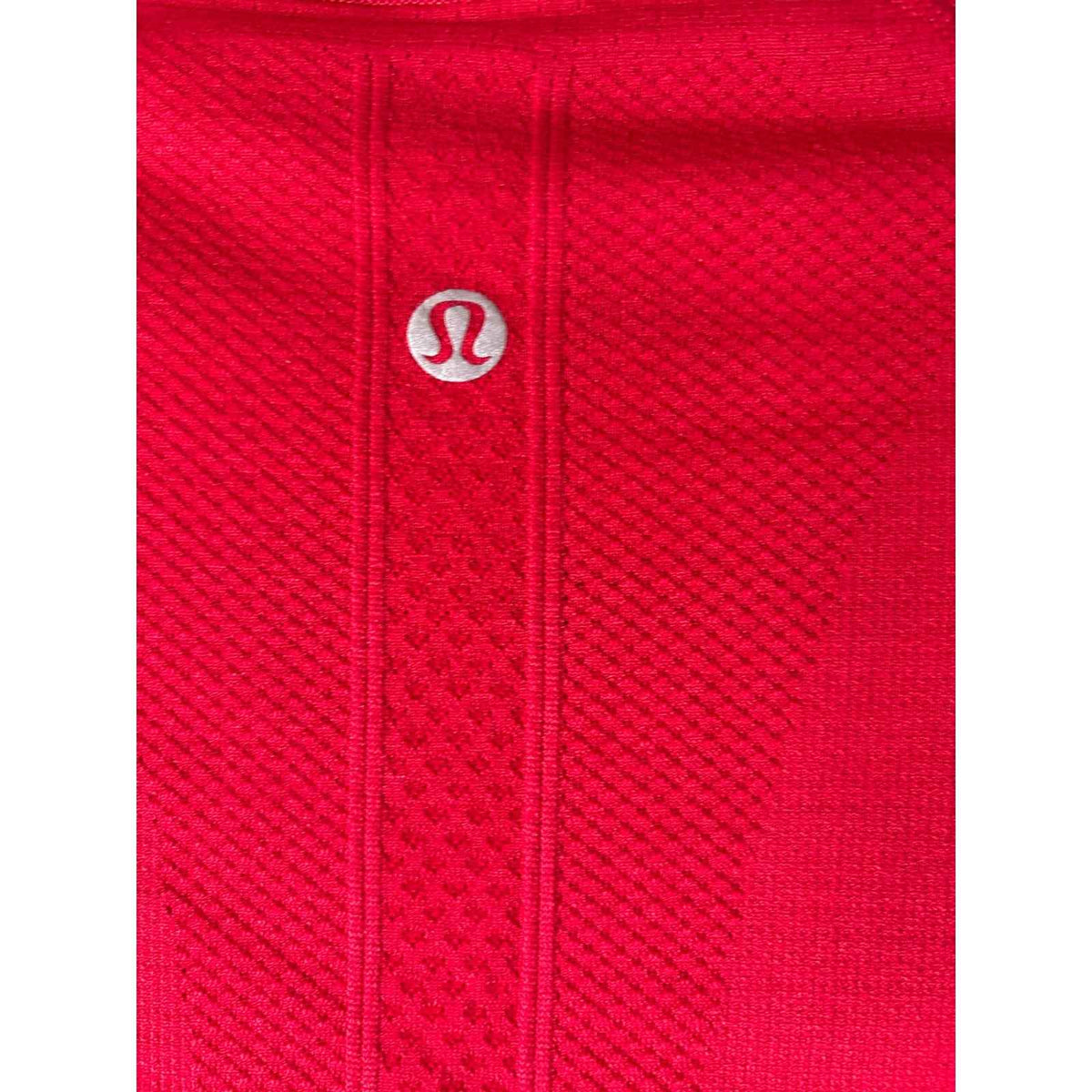 Lululemon Red Athletic Short Sleeve Top Sz 4