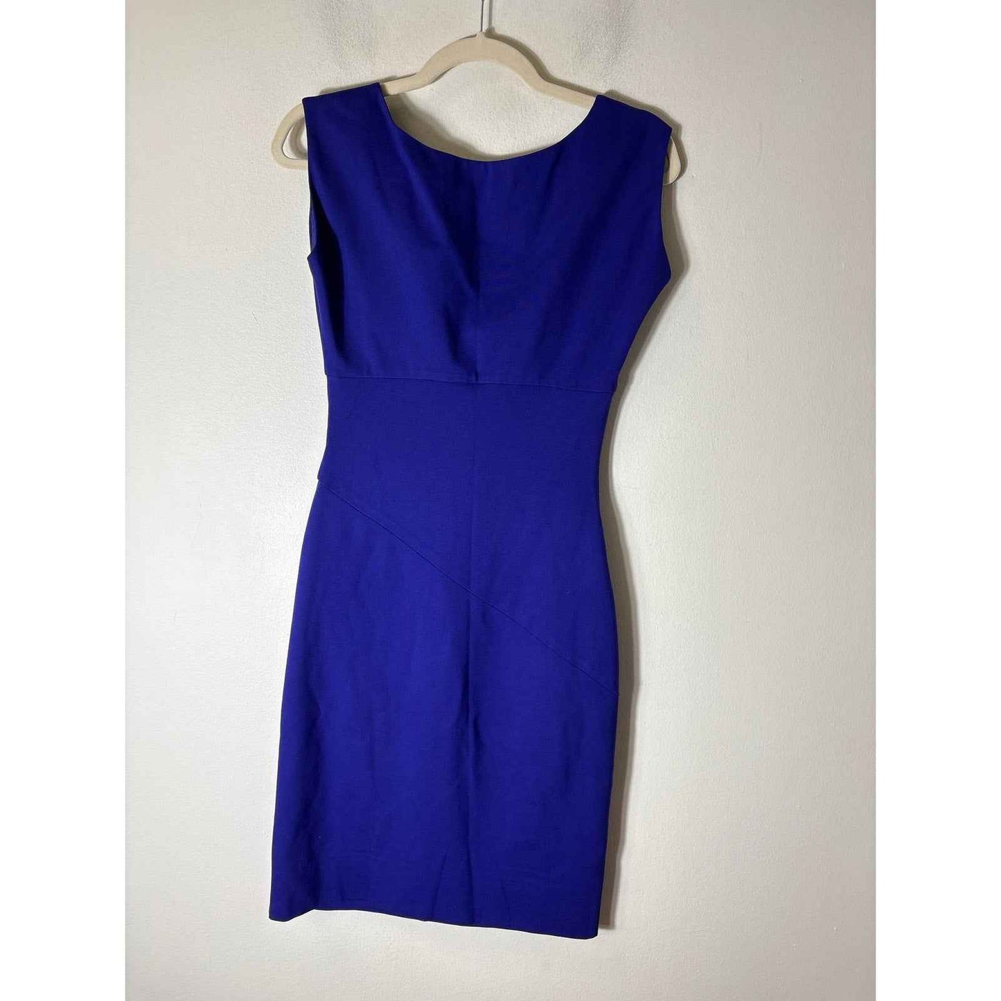Diane Von Furstenberg Deep Purple Sleeveless Midi Dress Sz 2