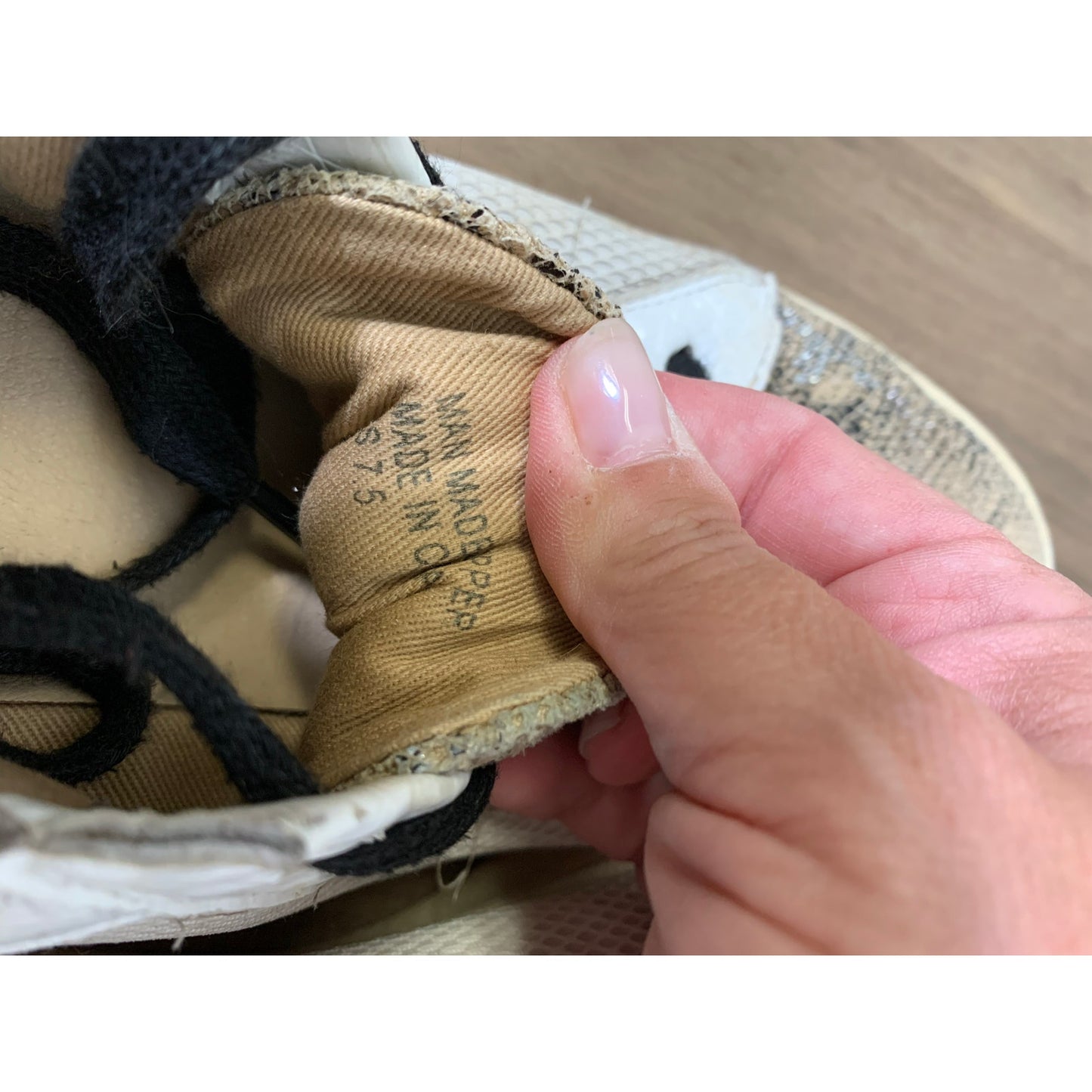 White Raven White Black GG Dupes Sz 7.5