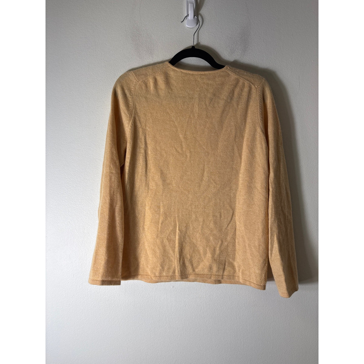 Belford Golden yellow Long Sleeve Cashmere Sweater Sz L