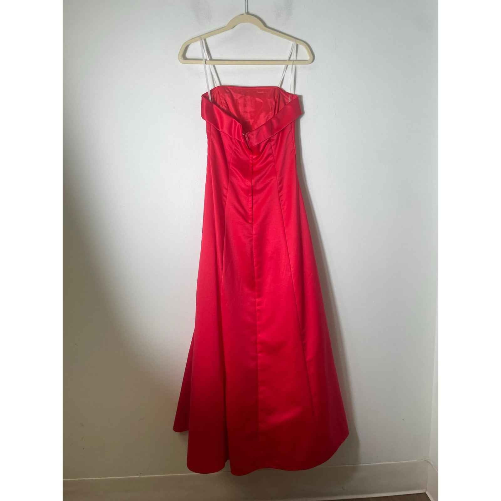 Urban Girl Nites Red Strapless Gown sz 7/8