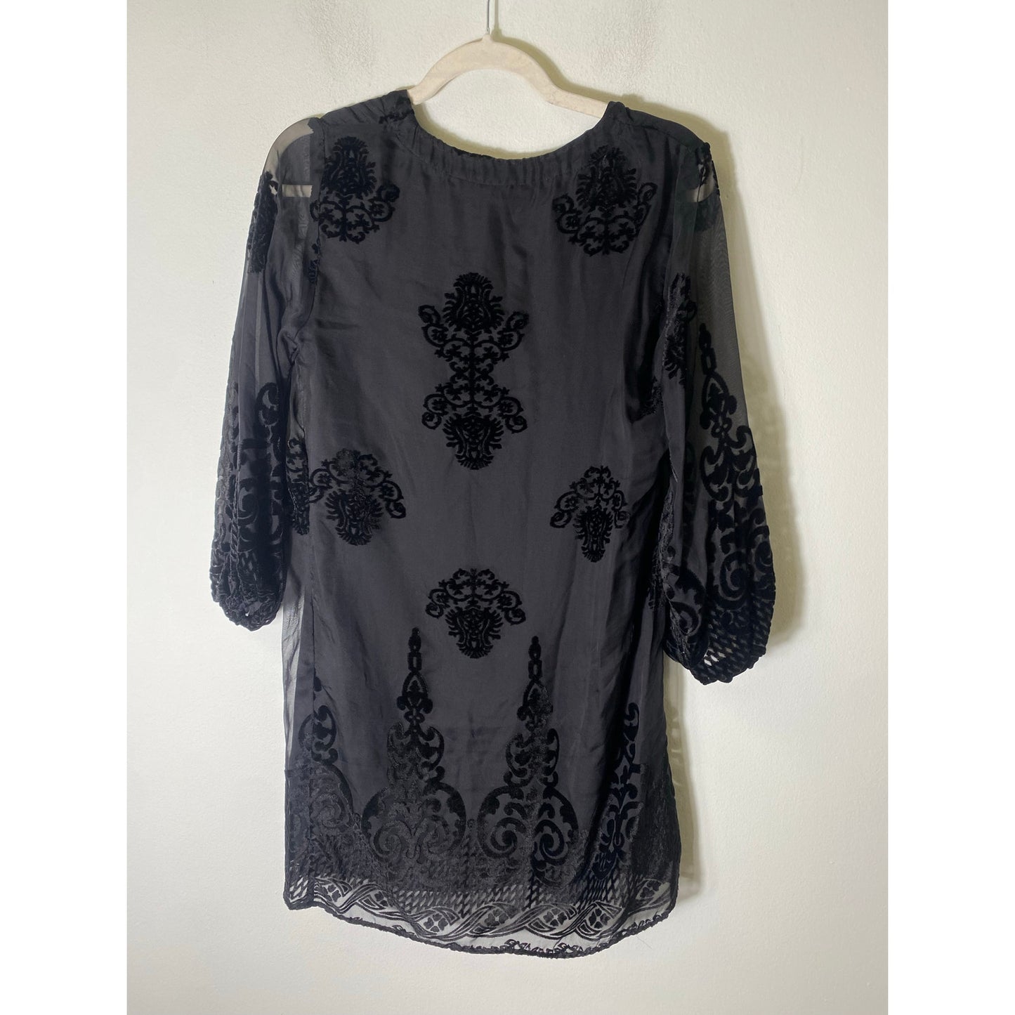 Lavender Brown Black Dressy Dress Sz XS