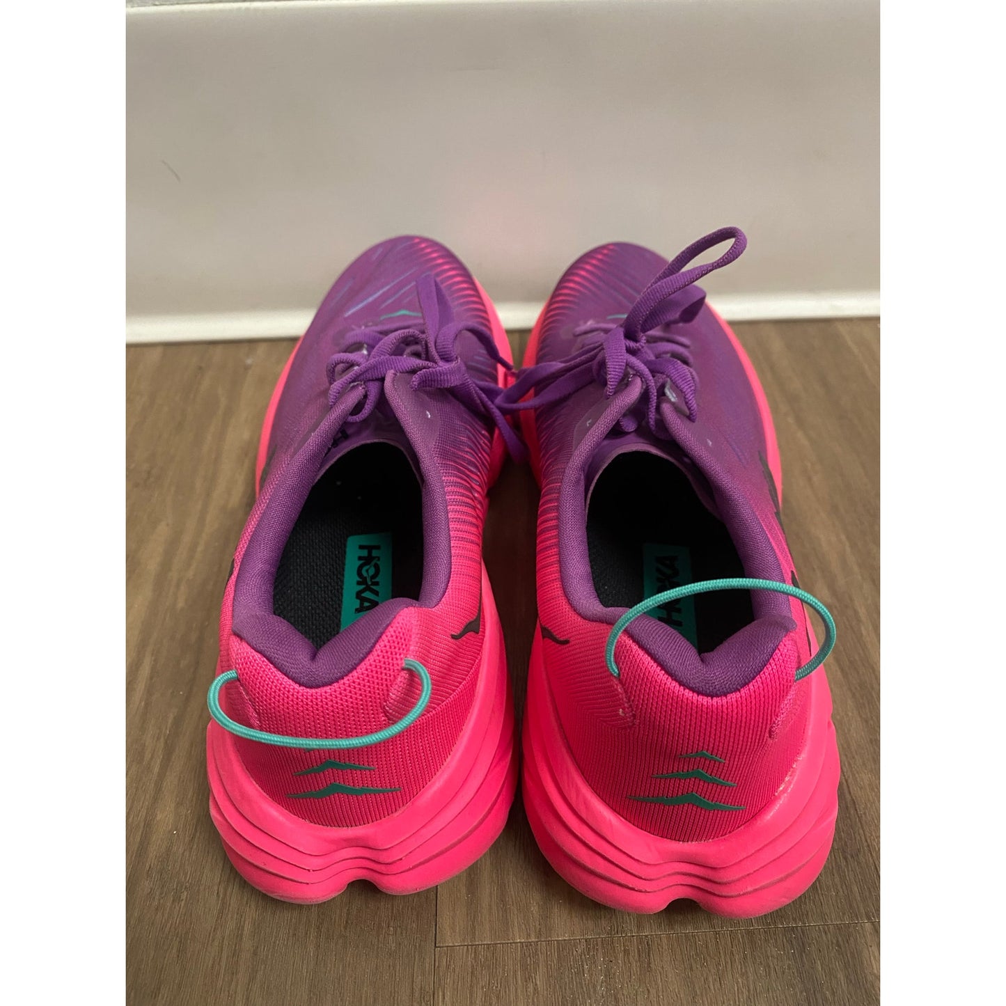 Hoka Purple Neon Pink Running Shoe Sz 7.5